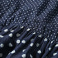 45R Indigo Fuwafuwa Double-woven Dots Blouse