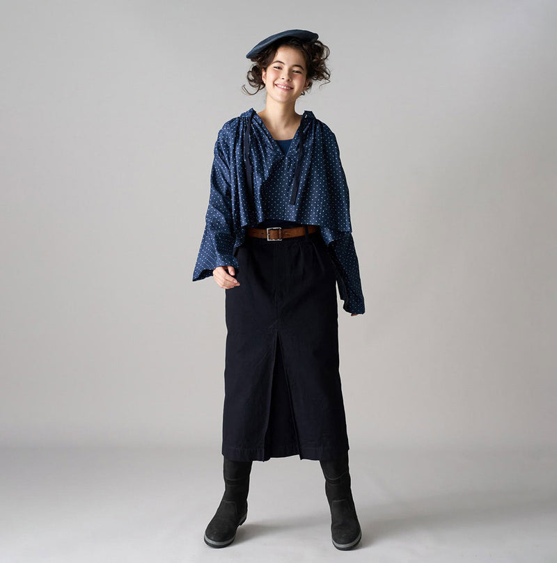 45R Indigo Duck Charlotte Tuck Skirt