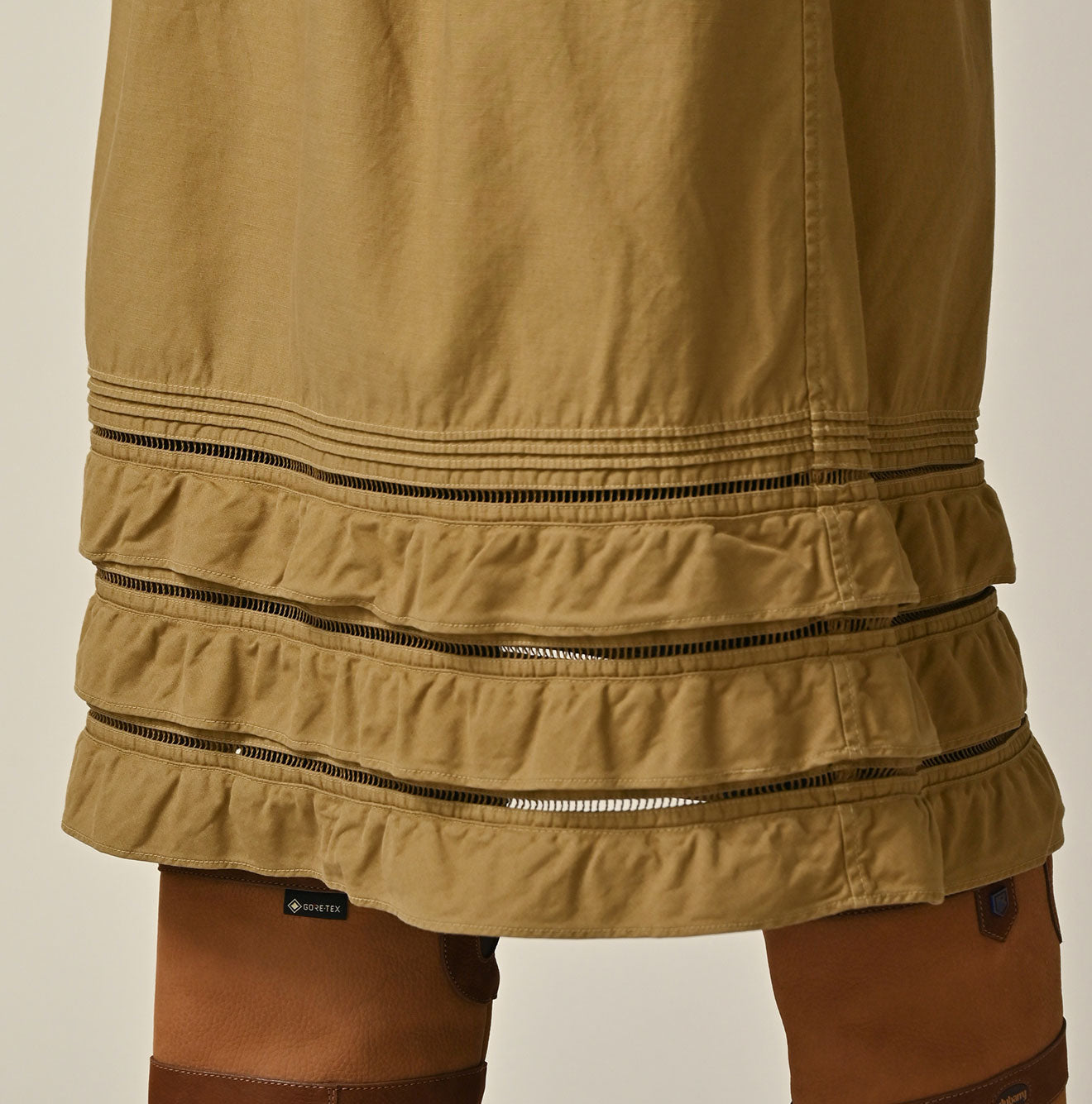 45R Back Sateen Tiered Frill Petti Skirt