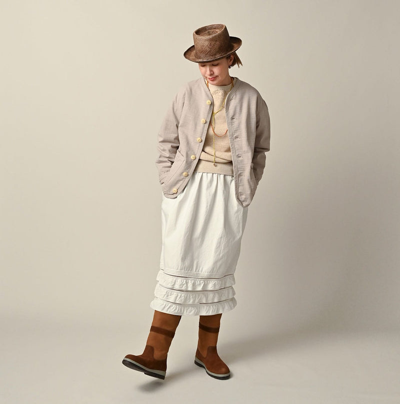 45R Back Sateen Tiered Frill Petti Skirt - Image 4