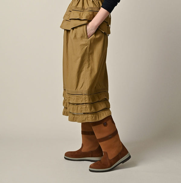 45R Back Sateen Tiered Frill Petti Skirt