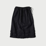 Indigo Back Sateen Tiered Frill Petti Skirt