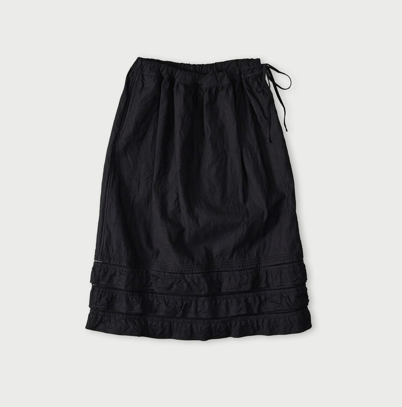45R Indigo Back Sateen Tiered Frill Petti Skirt - Image 1