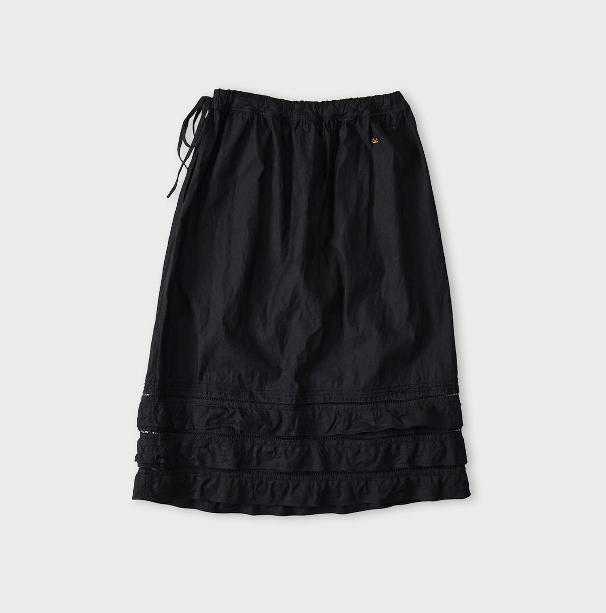 45R Indigo Back Sateen Tiered Frill Petti Skirt