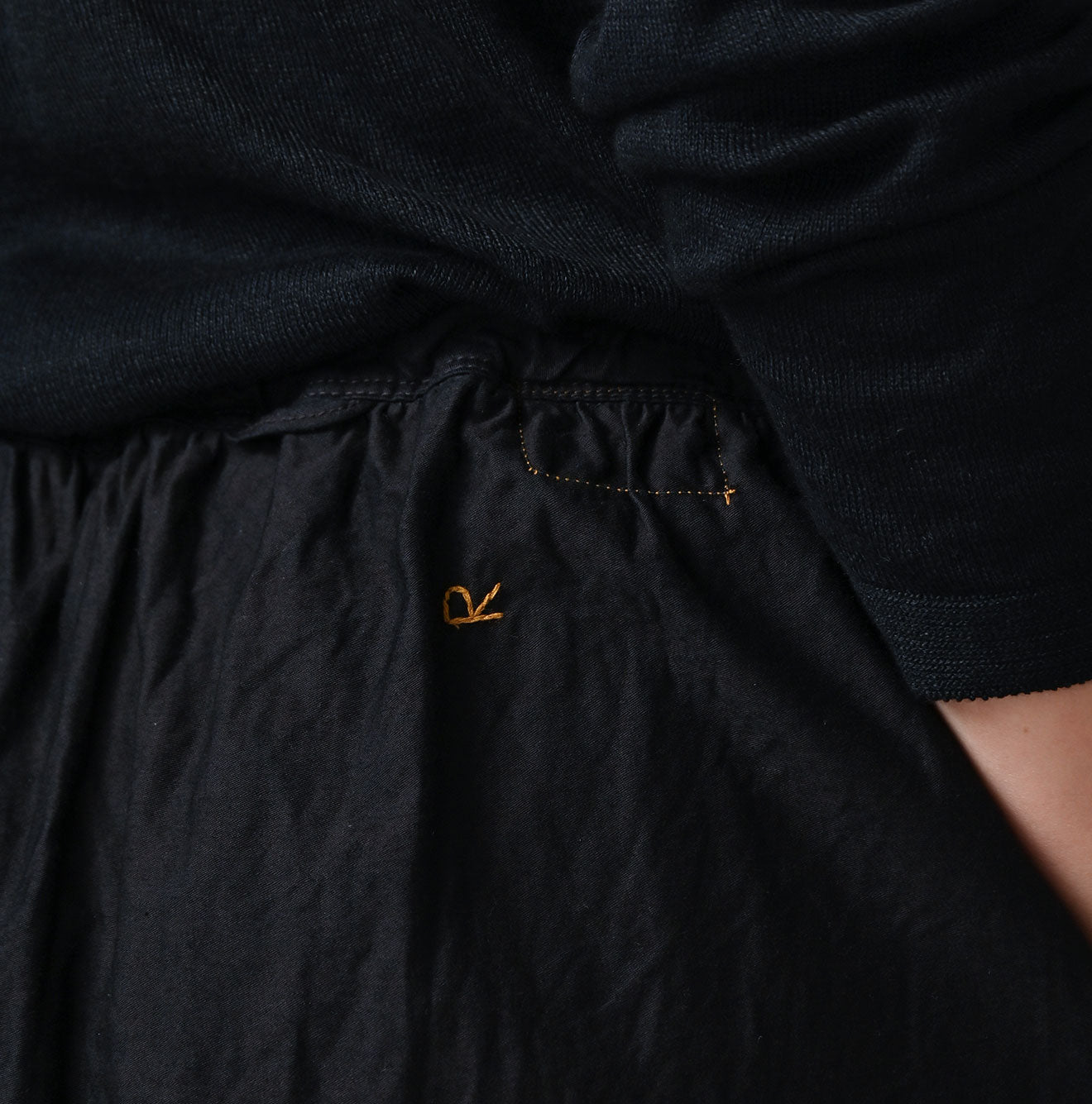 45R Indigo Back Sateen Tiered Frill Petti Skirt - Image 10