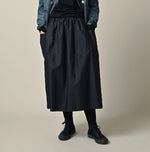 45R Indigo Dot Print Apron Skirt