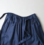 45R Indigo Dot Print Apron Skirt