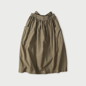 Back Sateen Apron Skirt