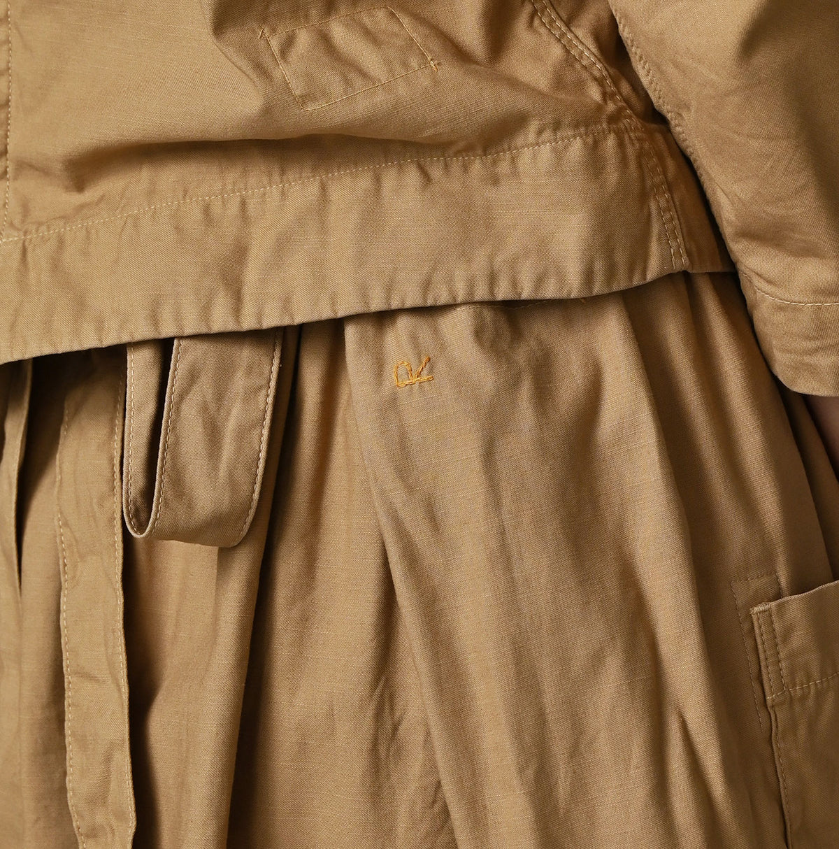 45R Back Sateen Apron Skirt