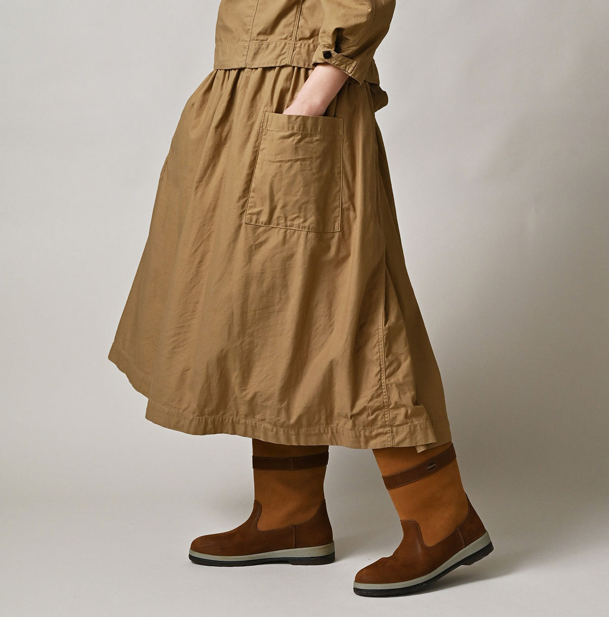 45R Back Sateen Apron Skirt