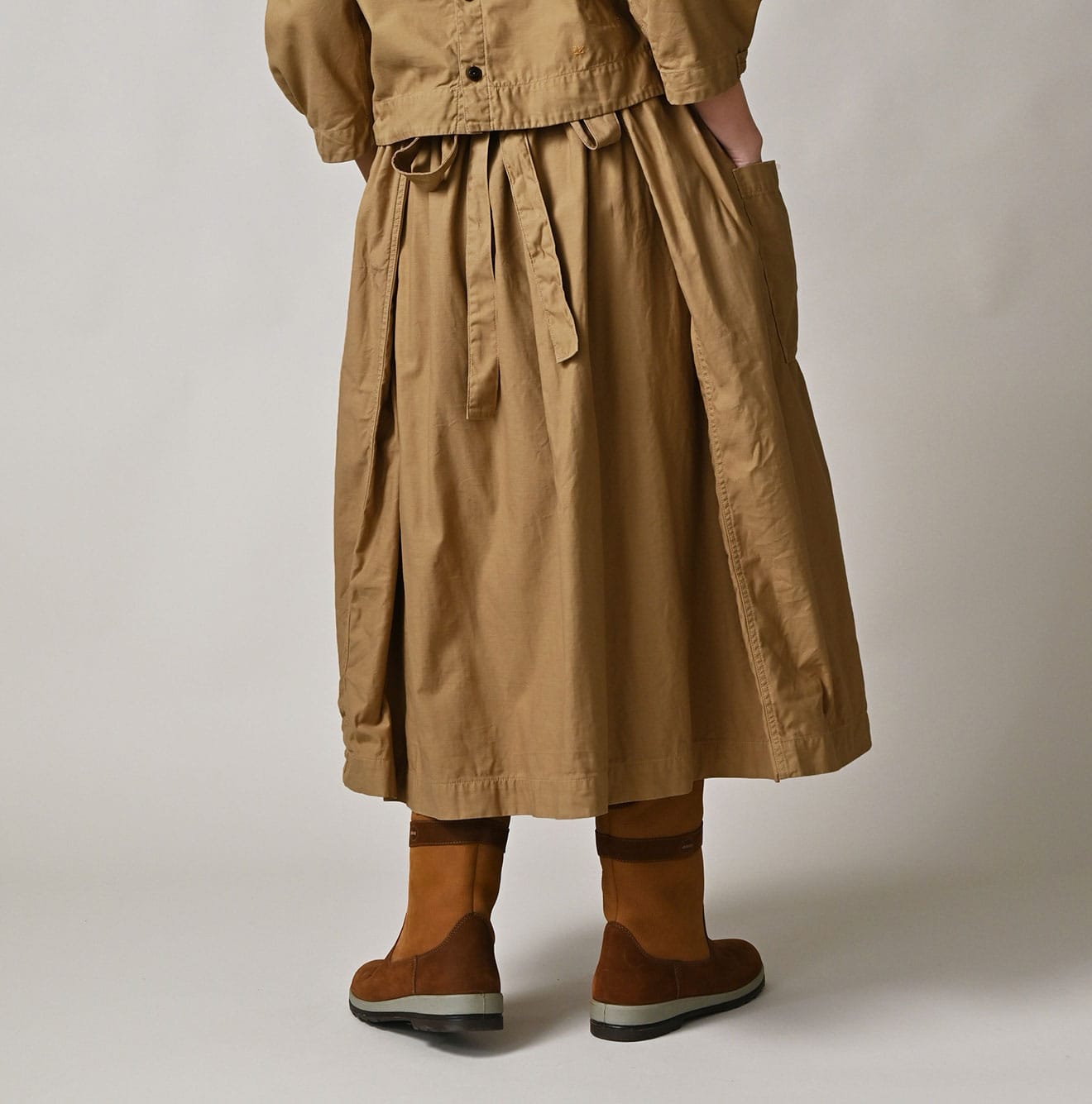 45R Back Sateen Apron Skirt