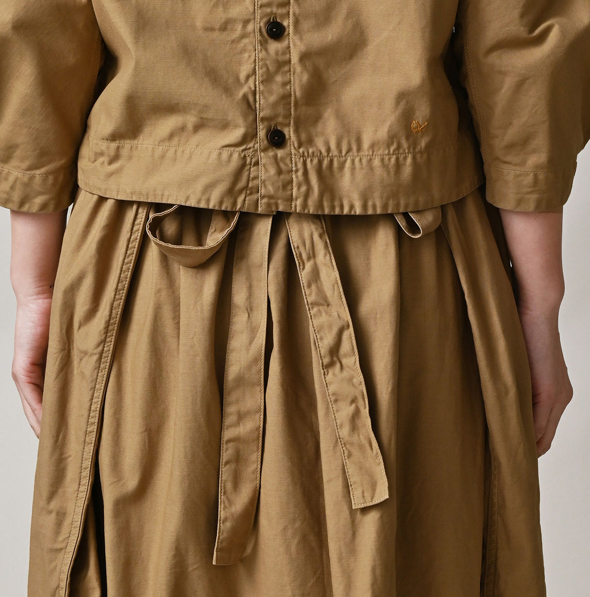 45R Back Sateen Apron Skirt