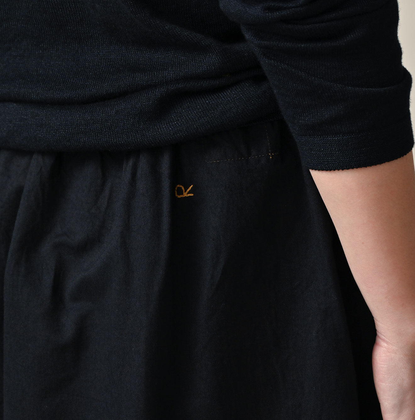 45R Indigo Back Sateen Petti Skirt