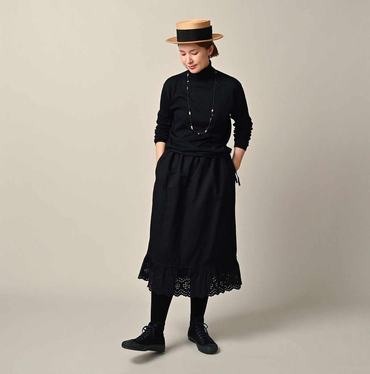 45R Indigo Back Sateen Petti Skirt