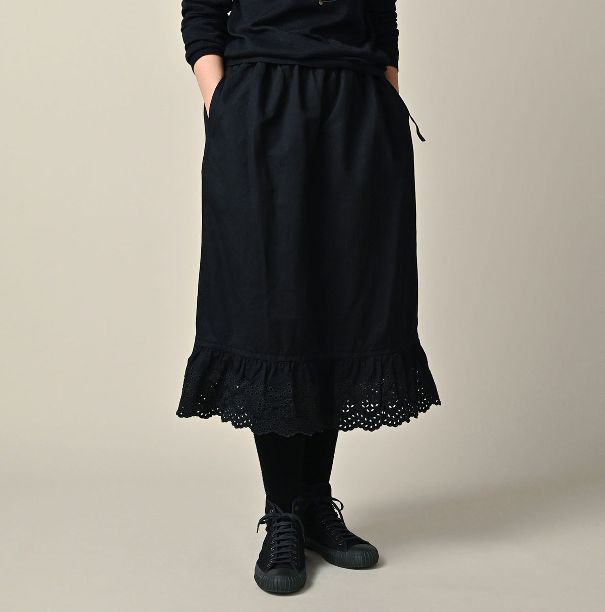 45R Indigo Back Sateen Petti Skirt