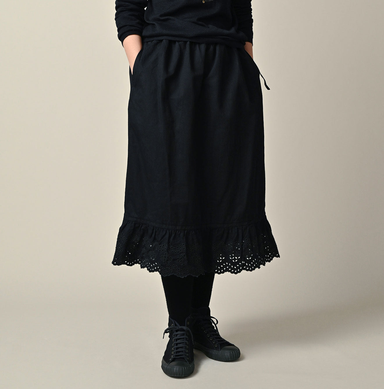 45R Indigo Back Sateen Petti Skirt