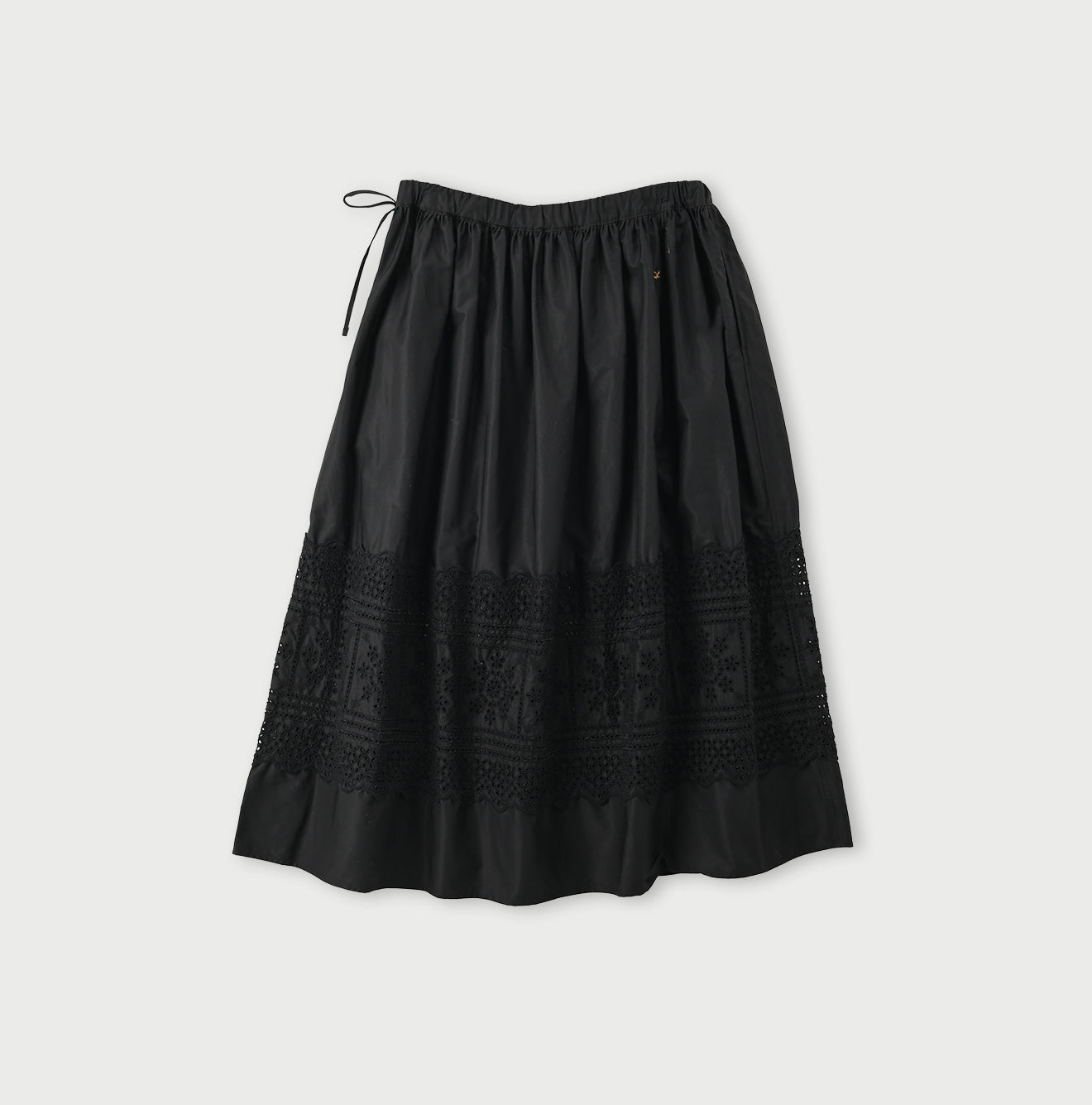 Gabardine Cutwork Easy Skirt