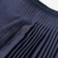 45R Indigo Awa Satin Pleats Skirt