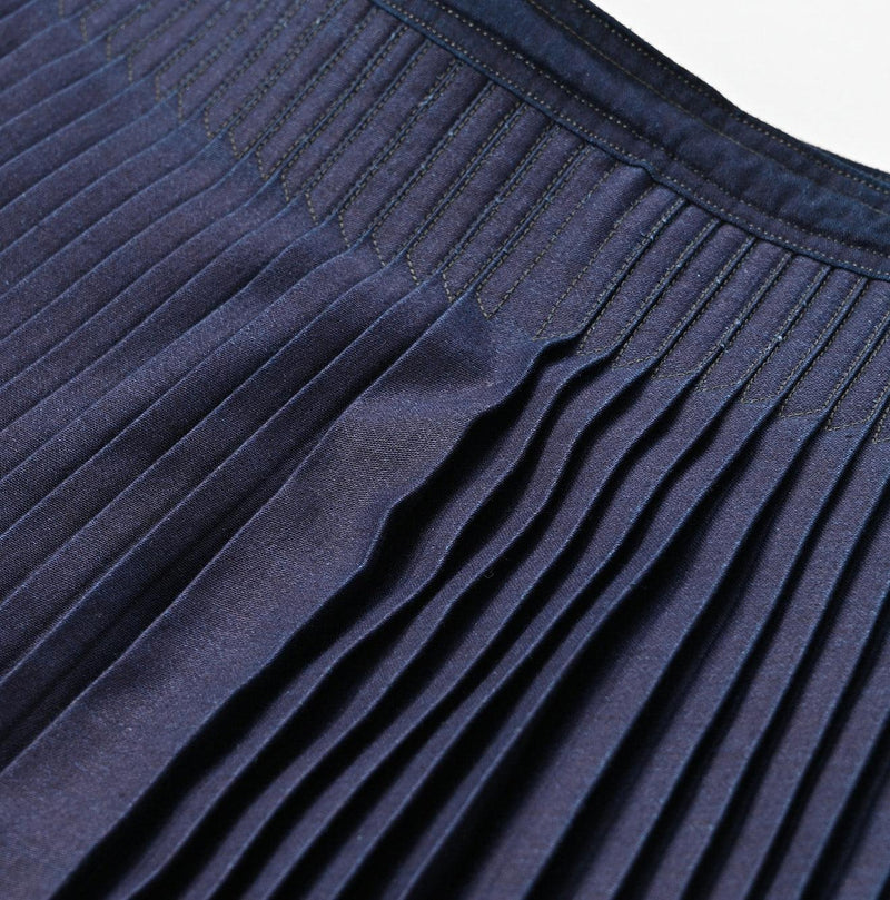Indigo Awa Satin Pleats Skirt - 45R by 45rpm studio - Image 11