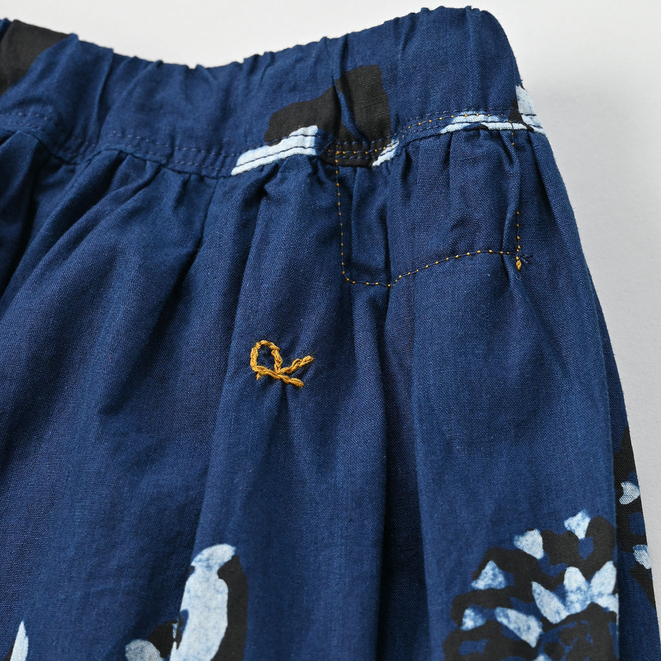 45R Indigo Fushicho Skirt