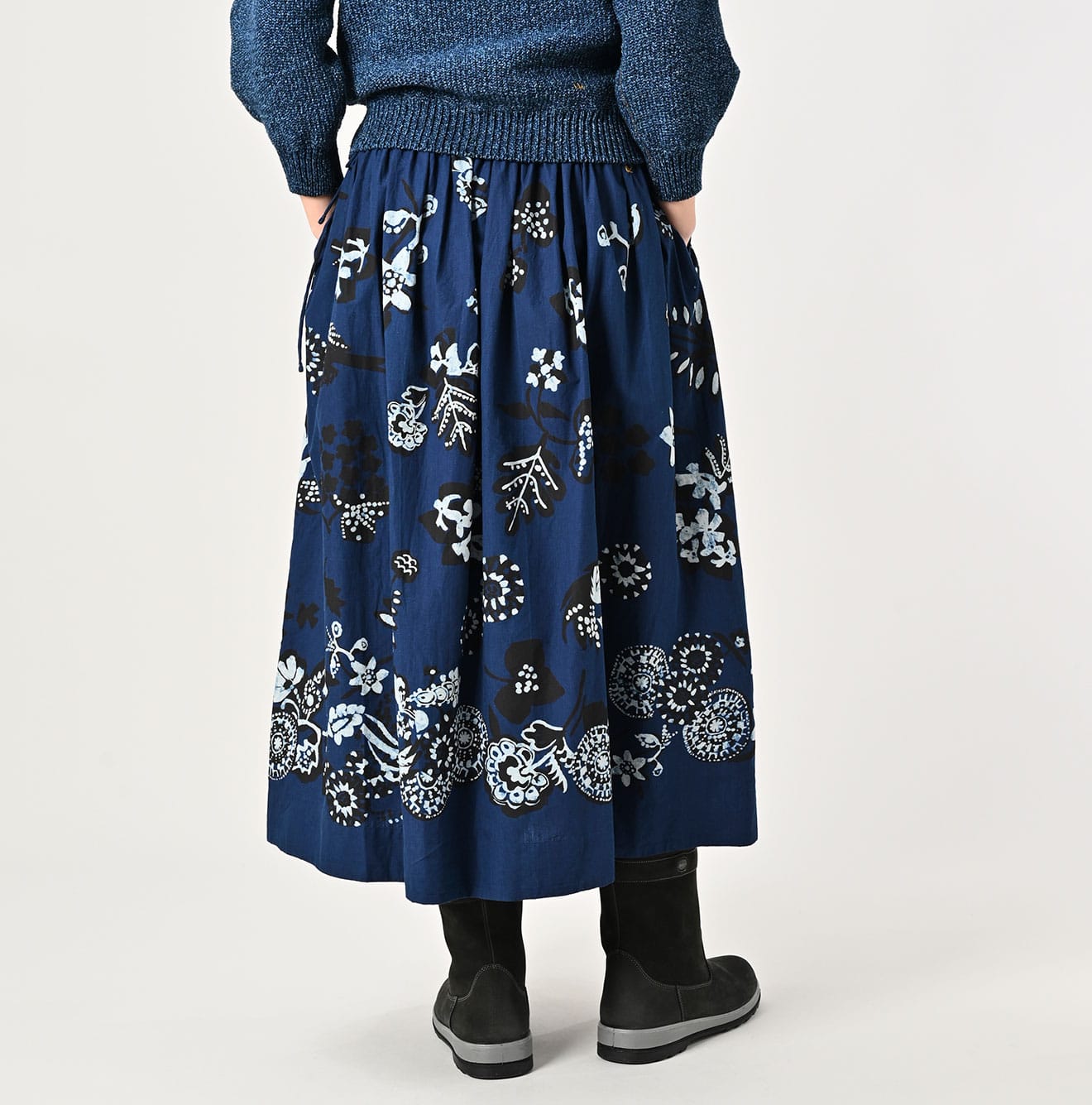 45R Indigo Fushicho Skirt