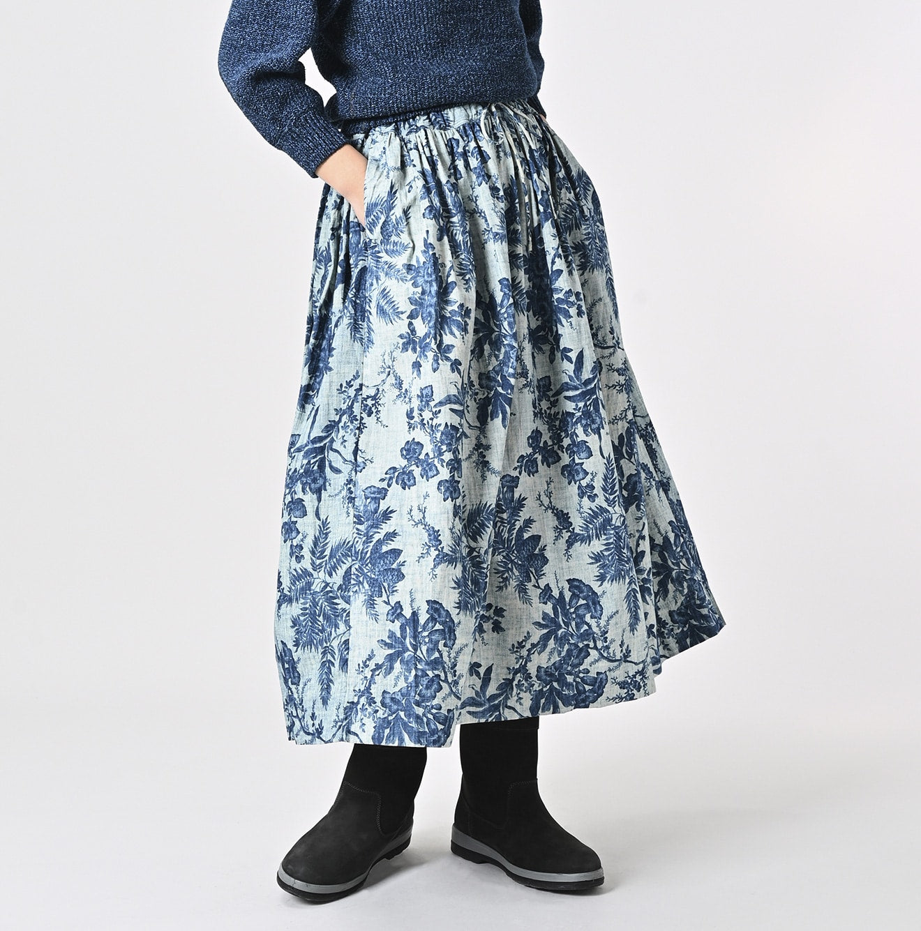 45R Indigo Lapis Skirt