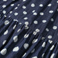 45R Indigo Fuwafuwa Double-woven Tiered Skirt