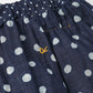 45R Indigo Fuwafuwa Double-woven Tiered Skirt