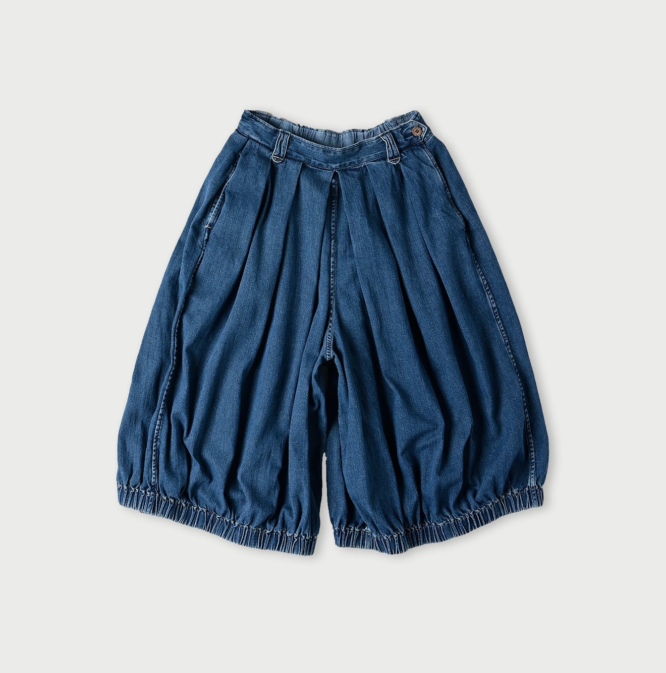 Indigo 45 Petit Denim Bloomers Pants Distressed