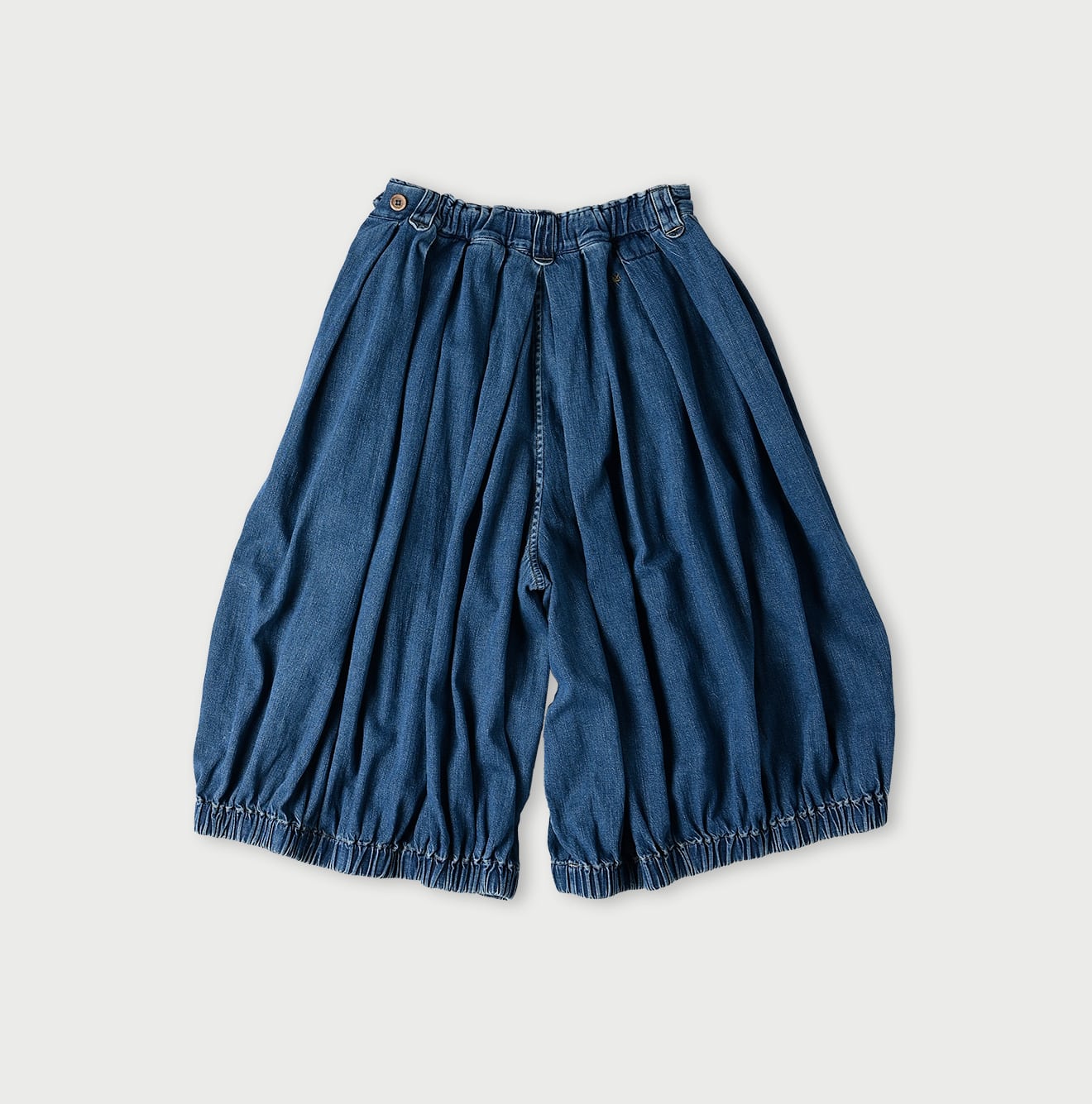 45R Indigo 45 Petit Denim Bloomers Pants Distressed