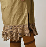 45R High-Density Duck x Ribbon Lace Tuck Tuck Dress