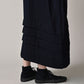 45R Indigo Gauze Doublecloth Frilled Collar Dress