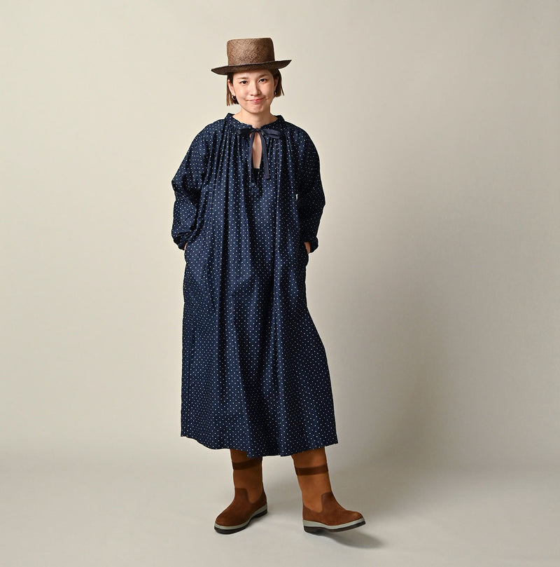 45R Dots Chouchou Smocking Dress