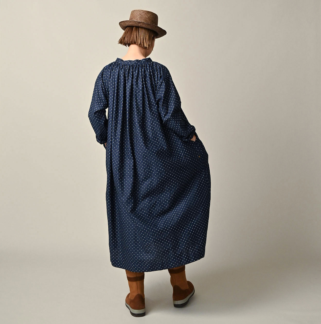 45R Dots Chouchou Smocking Dress - Image 5