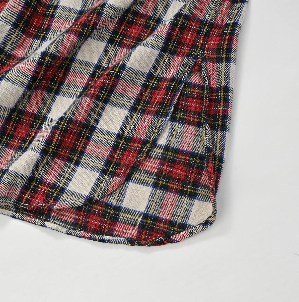 Indigo Zimba Flannel Big Shirt-dress