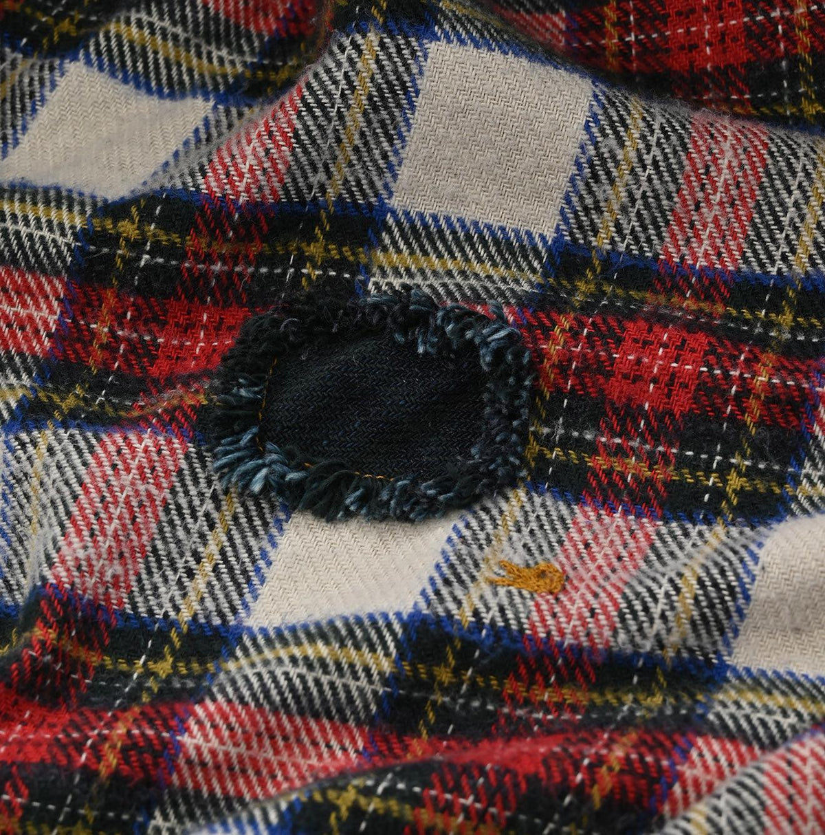 Indigo Zimba Flannel Big Shirt-dress