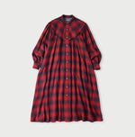 Indigo Zimbabwe Flannel Tambourine Dress - 45R by 45rpm studio