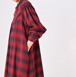 Indigo Zimbabwe Flannel Tambourine Dress - 45R by 45rpm studio