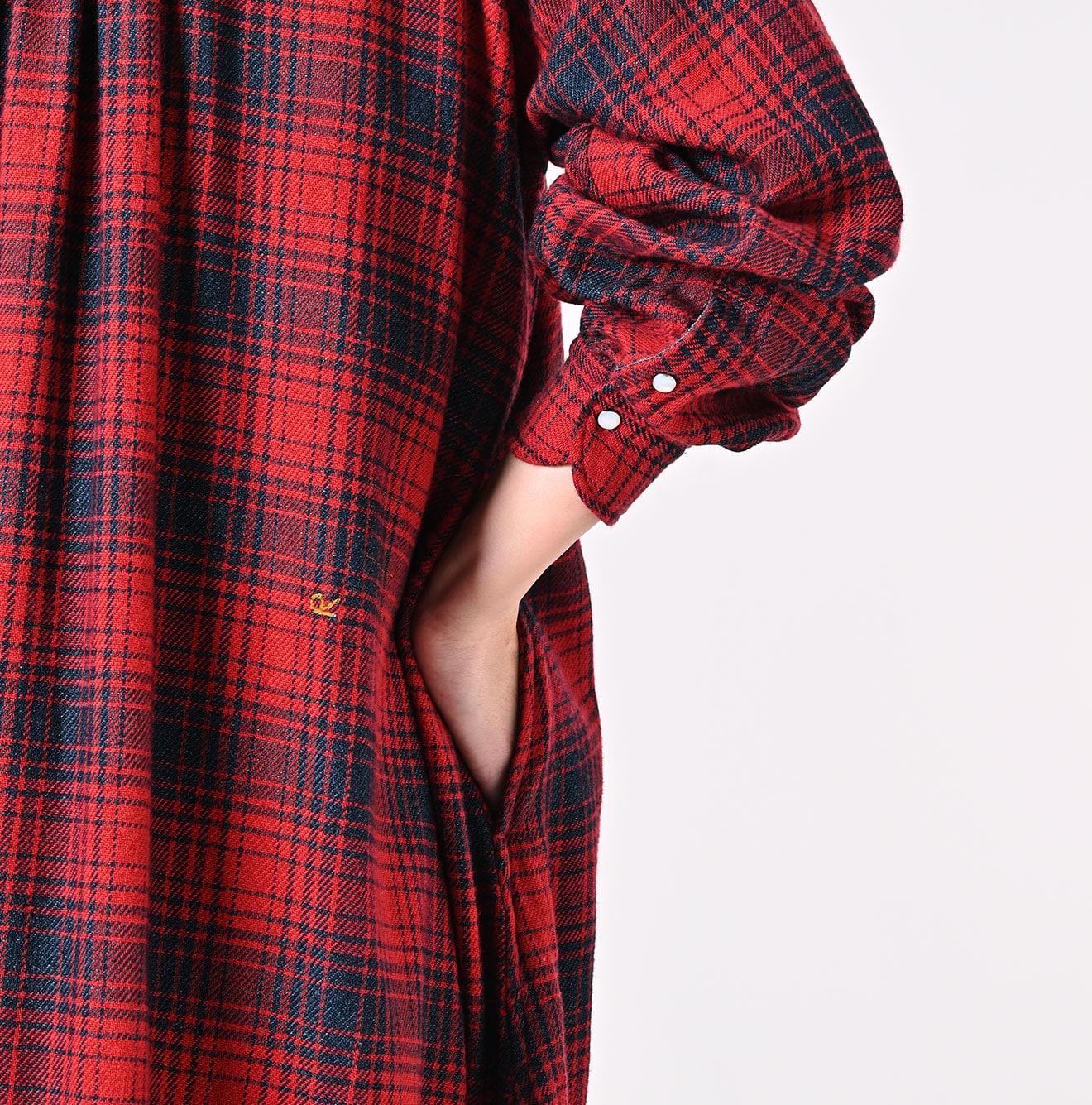 Indigo Zimbabwe Flannel Tambourine Dress - 45R by 45rpm studio - Image 11