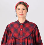 Indigo Zimbabwe Flannel Tambourine Dress - 45R by 45rpm studio