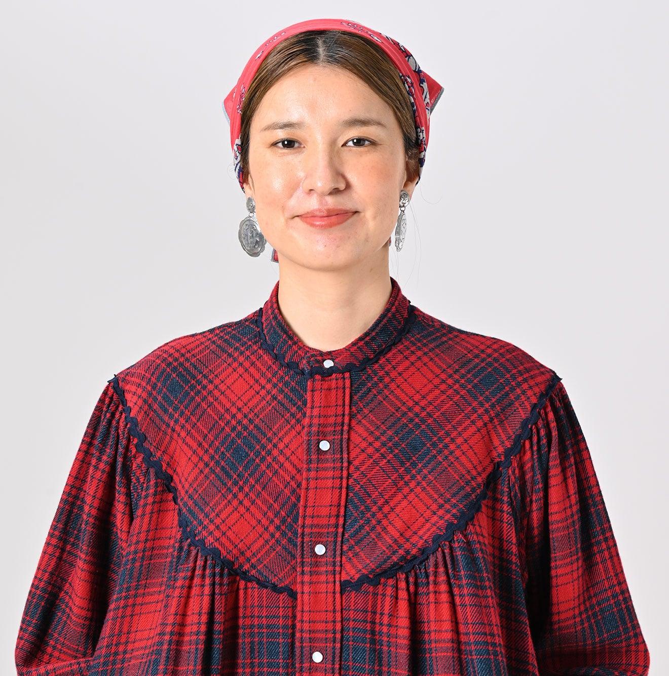 Indigo Zimbabwe Flannel Tambourine Dress - 45R by 45rpm studio - Image 7
