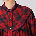 Indigo Zimbabwe Flannel Tambourine Dress - 45R by 45rpm studio