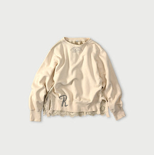 Cotton Fleece Cutwork Top