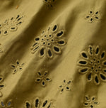 45R Cotton Fleece Cutwork Top