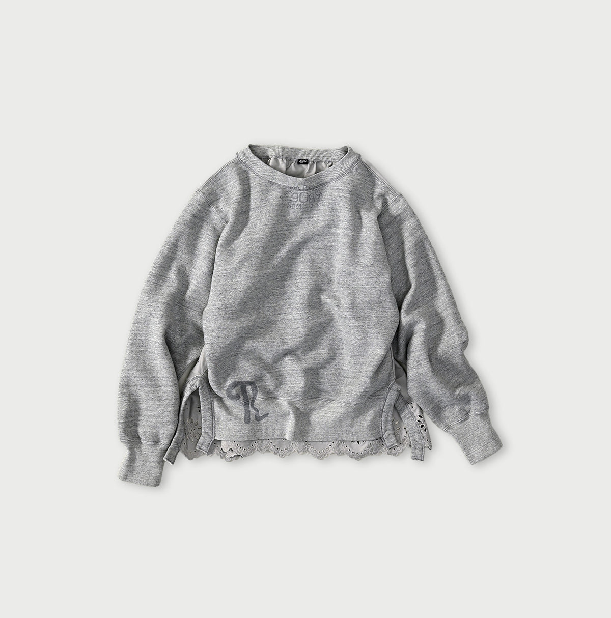 45R Cotton Fleece Cutwork Top (Top-dyed)