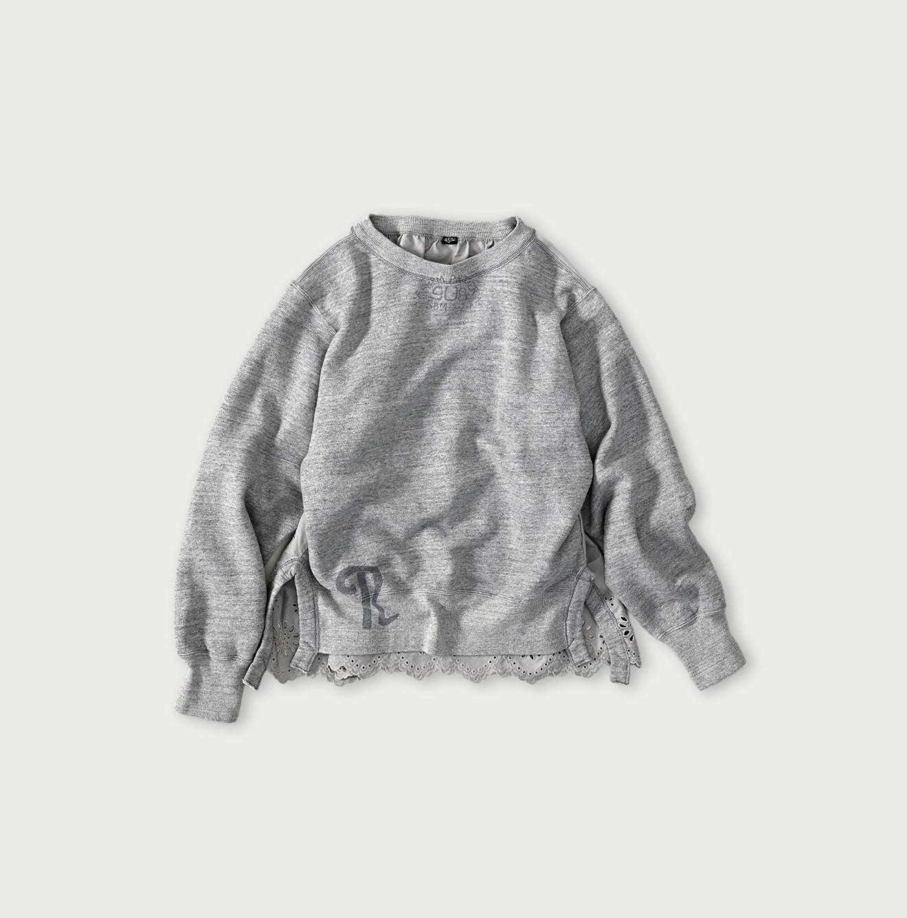 45R Cotton Fleece Cutwork Top (Top-dyed)