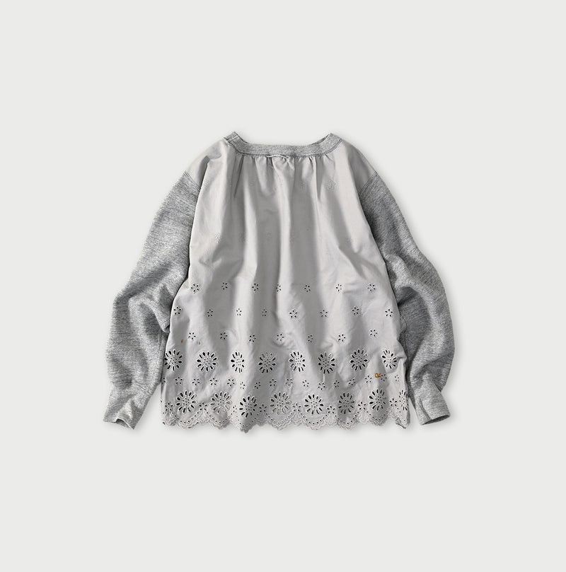 45R Cotton Fleece Cutwork Top (Top-dyed)