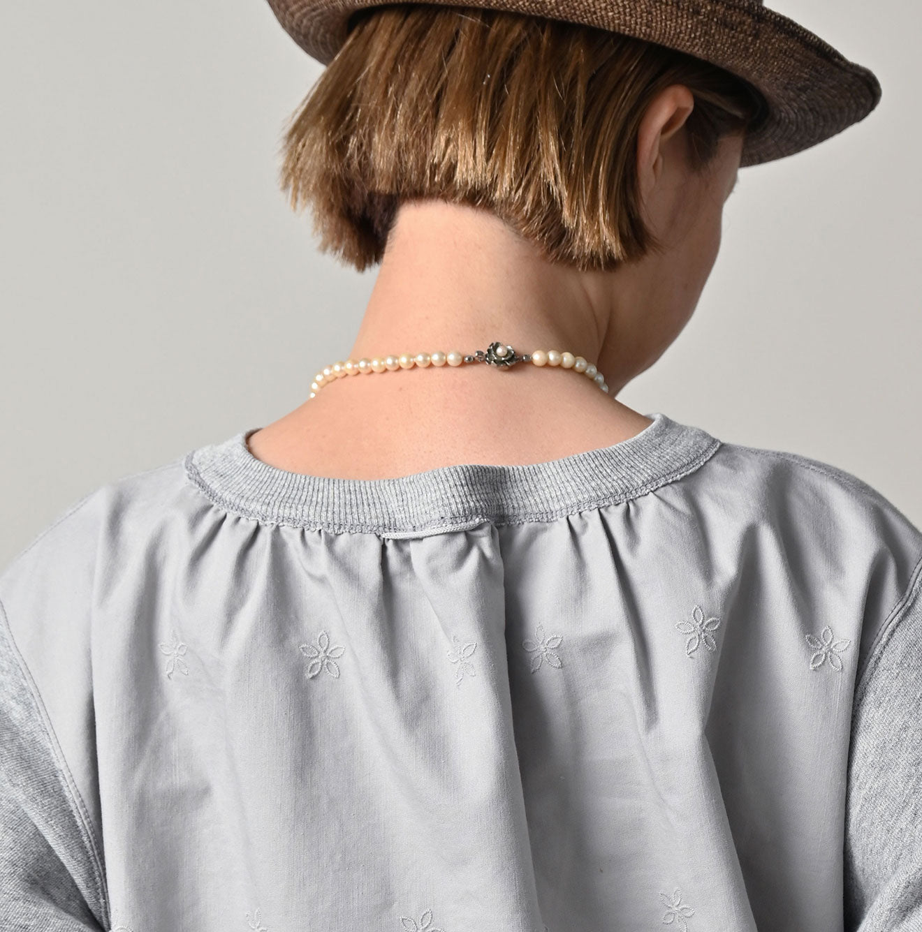 45R Cotton Fleece Cutwork Top (Top-dyed)