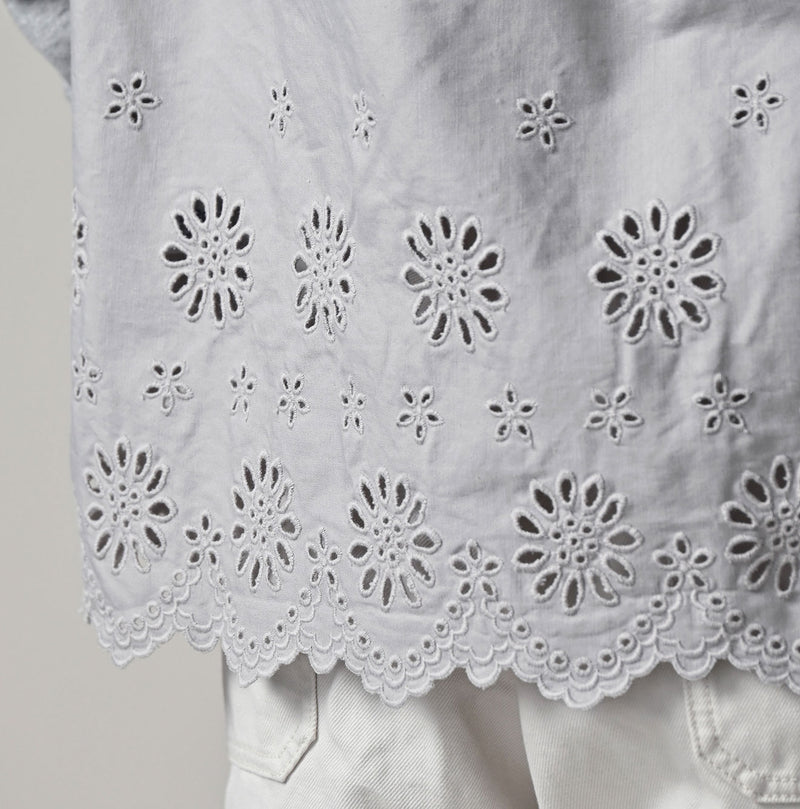 45R Cotton Fleece Cutwork Top (Top-dyed)