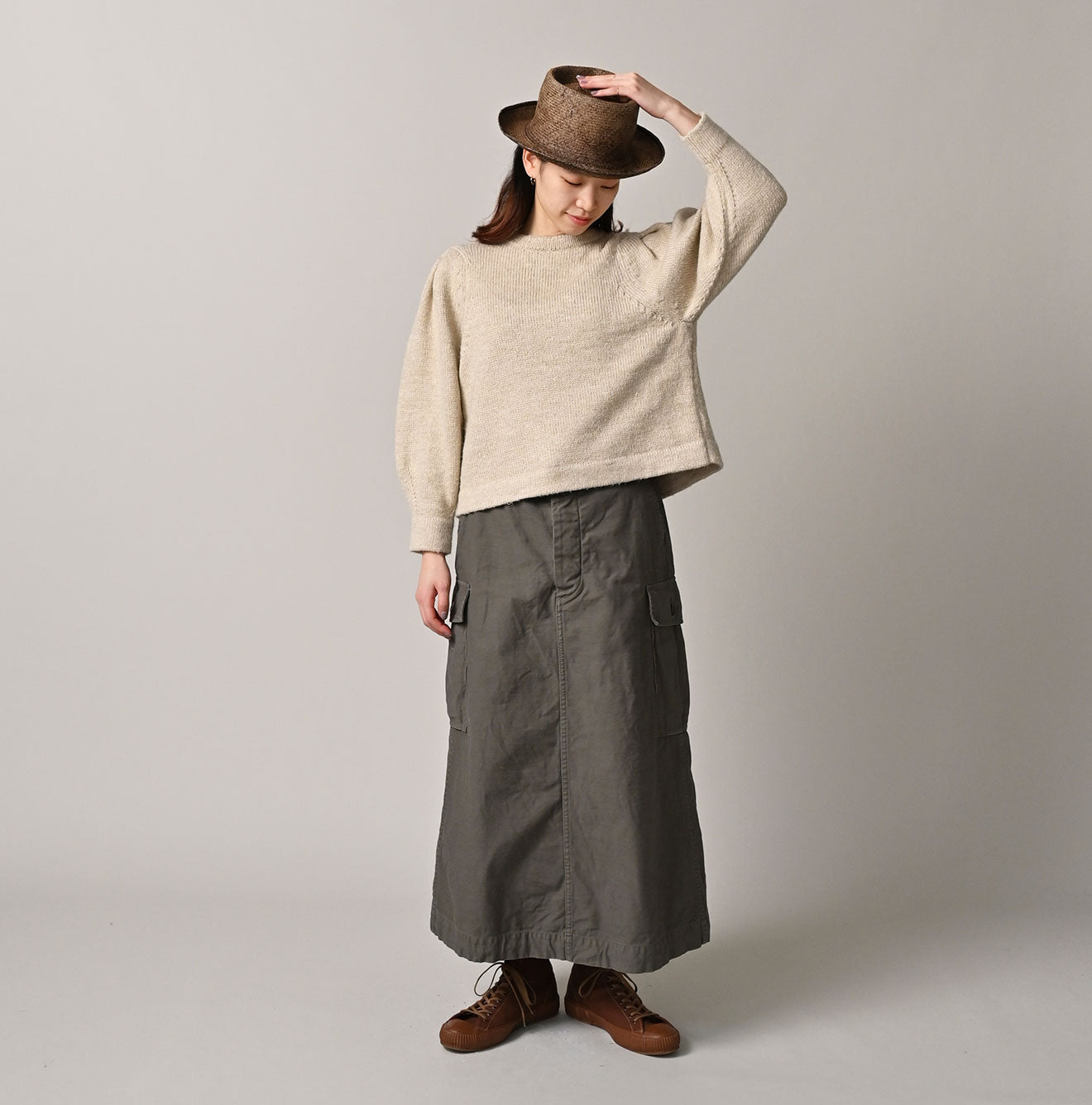 45R Cashmere Linen Ribbon Top